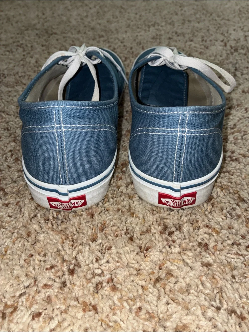 Vans Men’s Blue Canvas Authentic Low-Top Sneakers